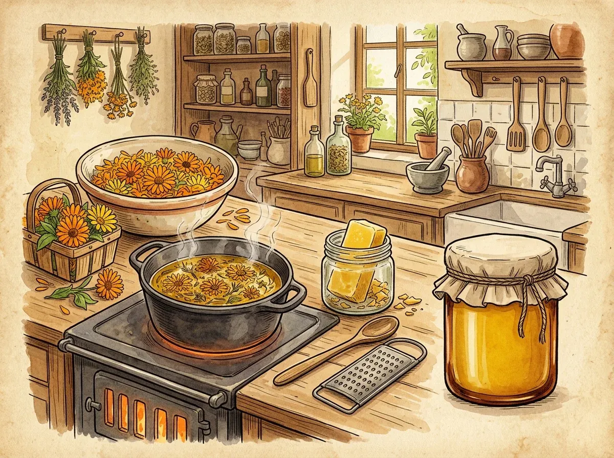 Ringelblumensalbe selber machen – Rezept & Anwendung