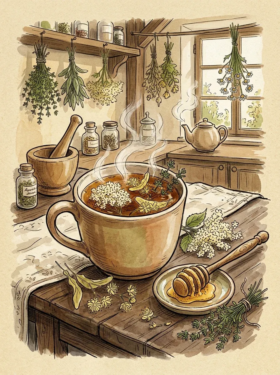 Erkältungstee selber machen