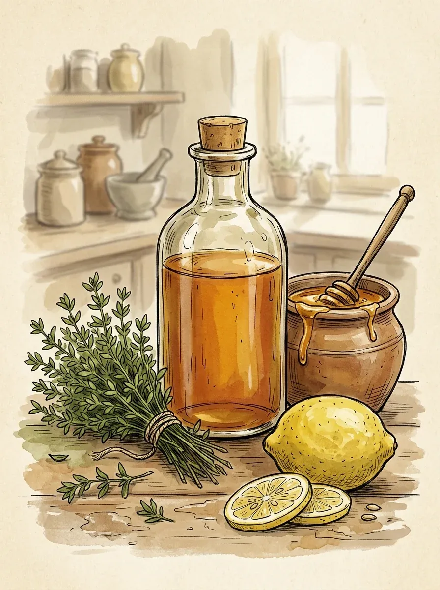 Thymian-Hustensirup selber machen