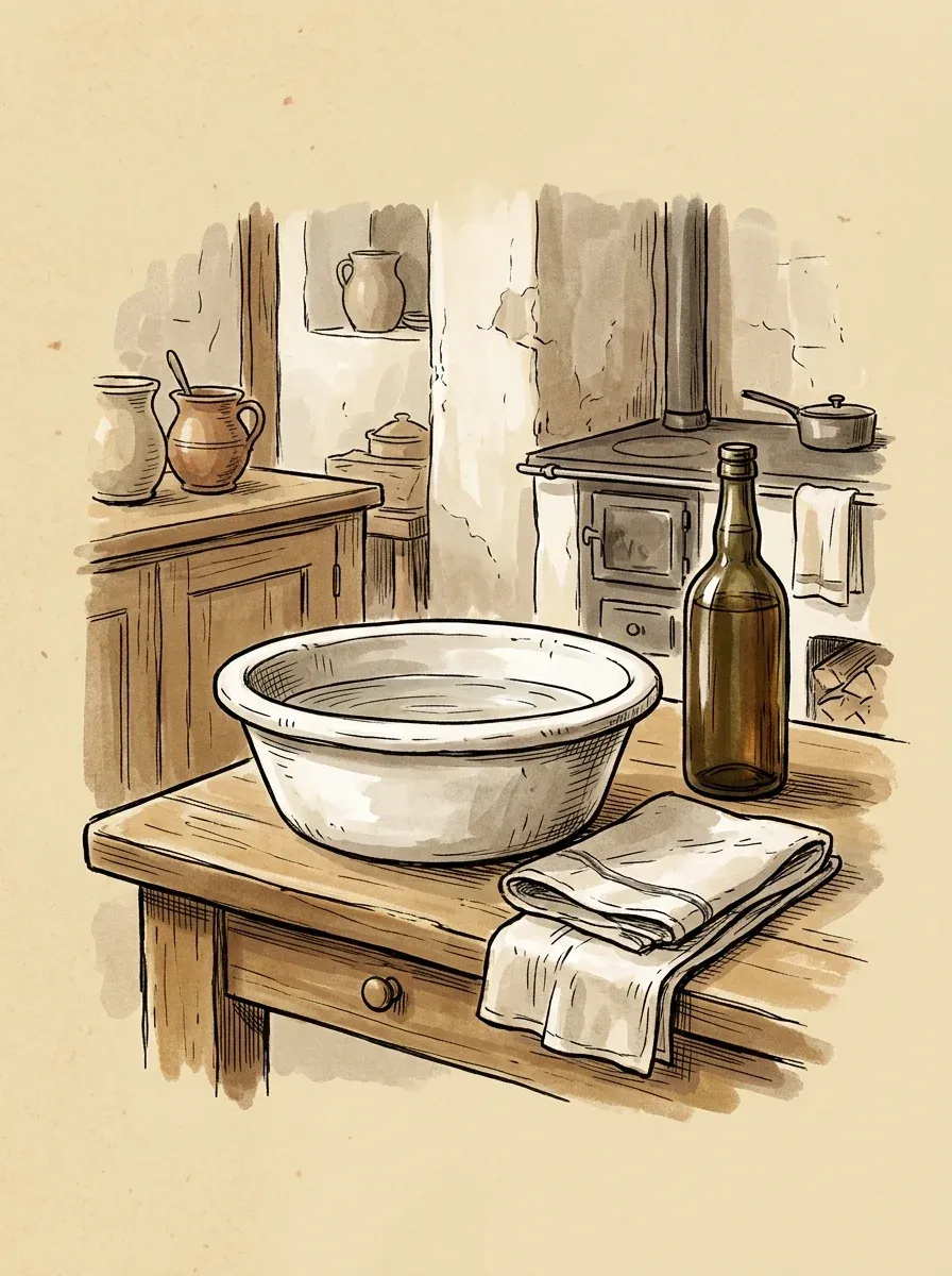 Essig-Wadenwickel bei Fieber